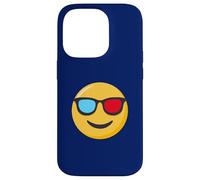 Carcasa para iPhone 14 Pro Gafas 3D Retro de Dibujos Animados