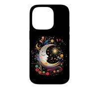 Carcasa para iPhone 14 Pro Galaxy Night Sky Moon Lunar Stars Sun Love