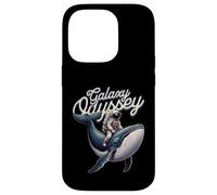 Carcasa para iPhone 14 Pro Galaxy Odyssey Astronaut Riding Cosmic Whale Art