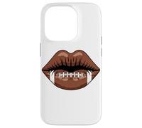 Carcasa para iPhone 14 Pro Game Day Football Lips Sexy Fan Spirit