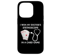 Carcasa para iPhone 14 Pro Gané el Estetoscopio de mi médico en un Juego de Cartas