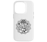 Carcasa para iPhone 14 Pro Ganesha Mandala Hindú Dios Hinduismo Yoga Regalo