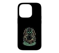 Carcasa para iPhone 14 Pro Gato Negro Místico Grimorio Brujería Gótico Oculto