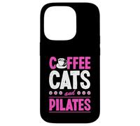 Carcasa para iPhone 14 Pro Gatos De Café Y Pilates