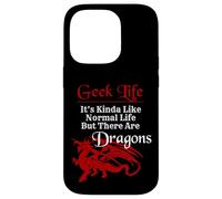 Carcasa para iPhone 14 Pro Geek Life Es un Poco como la Vida Normal, Pero Hay Dragones
