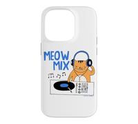 Carcasa para iPhone 14 Pro Gemma Correll Meow Mix DJ Cat Funny Rave Design