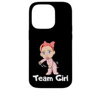 Carcasa para iPhone 14 Pro Gender Reveal Party Team Girl Cute Flossing Baby Floss Gift