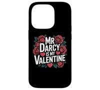 Carcasa para iPhone 14 Pro Girls Womens Bookish Valentines Day Mr Darcy Is My Valentine