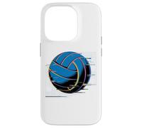 Carcasa para iPhone 14 Pro Glitch Art Art Balón de Waterpolo