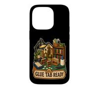 Carcasa para iPhone 14 Pro Glue Tab Ready Kit de Montaje Mesa Miniatura Rincón de