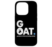 Carcasa para iPhone 14 Pro Goat Greatest of All Time at Eating Snacks