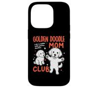 Carcasa para iPhone 14 Pro Golden Doodle Mom Club Goldendoodle Dog Mom Día de la Madre