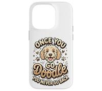 Carcasa para iPhone 14 Pro Goldendoodle Mom Goldendoodle Dad Once You Go Dueño de Doodle