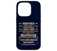 Carcasa para iPhone 14 Pro Good Men Still Exist Funny Husband Wife Love Quote