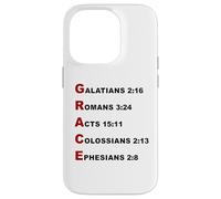 Carcasa para iPhone 14 Pro Grace Acrostic - 5 Christian Faith Bible Verse Scriptures
