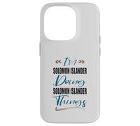 Carcasa para iPhone 14 Pro Gracioso Soy Islas Salomón Haciendo Cosas de Las Islas Salomón