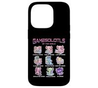 Carcasa para iPhone 14 Pro Gráfico de Axolotl de Gamesolotls of The World Cute Gamer