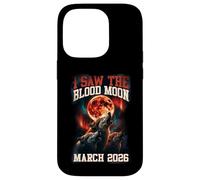 Carcasa para iPhone 14 Pro Gráfico Retro de I Saw The Blood Moon 2026 Howling Wolves