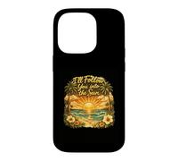 Carcasa para iPhone 14 Pro Gráfico Vintage de Puesta de Sol I'Ll Follow You Into The Sun