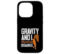 Carcasa para iPhone 14 Pro Gravity and I Respectfully Disagree Escalar Divertido