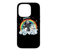 Carcasa para iPhone 14 Pro Grim Reaper Riding Unicorn | Aesthetic Pastel Goth Girls