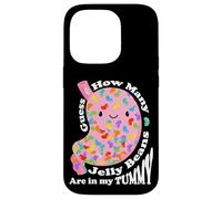 Carcasa para iPhone 14 Pro Guess How Many Jelly Beans Are in my Tummy Funny Kawaii