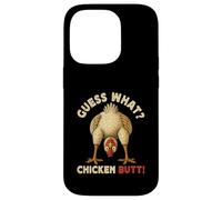 Carcasa para iPhone 14 Pro Guess What Chicken Butt Meme Funny Chicken Farmer