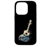 Carcasa para iPhone 14 Pro Guitarra Wave Art Japonés Cool Hombres Mujeres Motivo Amante De La M
