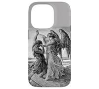 Carcasa para iPhone 14 Pro Gustave Dore Jacob luchando con el ángel 1855