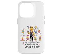 Carcasa para iPhone 14 Pro Gymnastics Mom Funny Ducks Gymnastics Mama