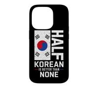 Carcasa para iPhone 14 Pro Half Korean Better Than None Funny Korea Pride Bandera Coreana