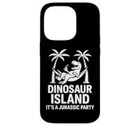 Carcasa para iPhone 14 Pro Hamaca Divertida Isla Dinosaurio Fiesta jurásica