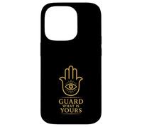 Carcasa para iPhone 14 Pro Hamsa Hand Evil Eye Protección Símbolo Equilibrio Espiritual