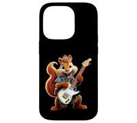 Carcasa para iPhone 14 Pro Happy Squirrel Rock Star Guitarra Eléctrica Diseño Músico