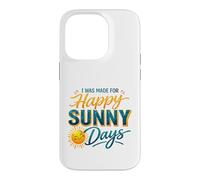 Carcasa para iPhone 14 Pro Happy Sunny Days Sonriente Sol Verano Amante