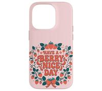 Carcasa para iPhone 14 Pro Have A Berry Nice Day Retro Cute Strawberry Groovy Aesthetic