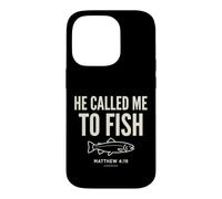 Carcasa para iPhone 14 Pro He Called Me to Fish Faith Bass Fishing Christian Matthew