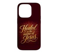 Carcasa para iPhone 14 Pro Healed in The Name of Jesus - Christian Faith Proclamation