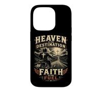 Carcasa para iPhone 14 Pro Heaven is The Destination, Faith is The Fuel - Motorcycle