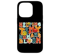 Carcasa para iPhone 14 Pro Helping Tiny Humans Bloom Retro Colorful Teacher Design