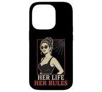Carcasa para iPhone 14 Pro Her Life Her Rules Cita Independiente Pin Up Girl