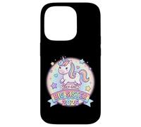 Carcasa para iPhone 14 Pro Hermana Mayor de Only Child 2026, Unicornio, arcoíris, Lindo