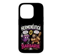 Carcasa para iPhone 14 Pro Hermenéutica o Barbarie Humor Filosófico Divertido
