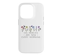 Carcasa para iPhone 14 Pro His Mercies Are New Every Morning Bible Verse Christian God