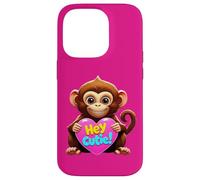 Carcasa para iPhone 14 Pro Hola Cutie. Animal Gracioso, Saludo