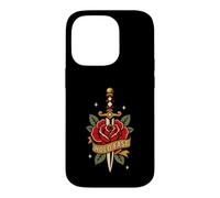 Carcasa para iPhone 14 Pro Hold Fast Dagger Rose Traditional Tattoo Flash Old Ink