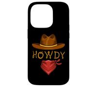 Carcasa para iPhone 14 Pro Howdy Rodeo Western Country Southern Cowboy Cowgirl Hombres Niños
