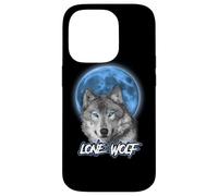 Carcasa para iPhone 14 Pro Howling Lone Wolf On Moon Animal Funny Wolves Lover