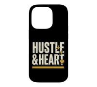 Carcasa para iPhone 14 Pro Hustle Heart Motivacional Emprendedor Moler Ambición
