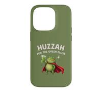 Carcasa para iPhone 14 Pro ¡Huzzah For The Green Elixir Frog Matcha, fantasía irónica y Divertida!